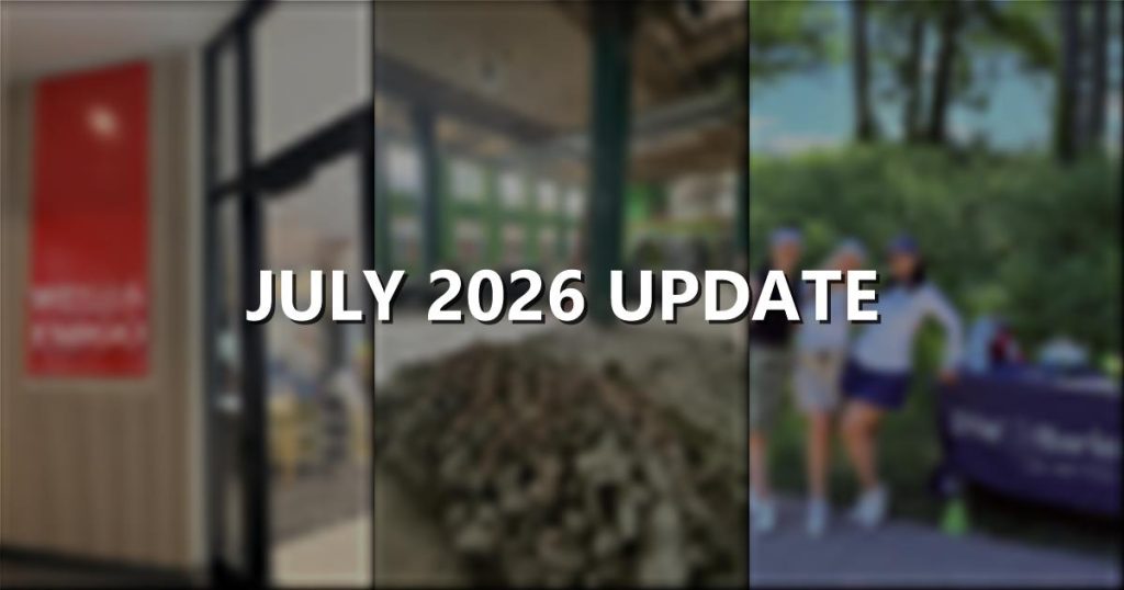 JAB Monthly Update, July 2026, collage of Wells Fargo Bronzeville, Maywood Fine Arts, and the ASA Chicago Golf Outing