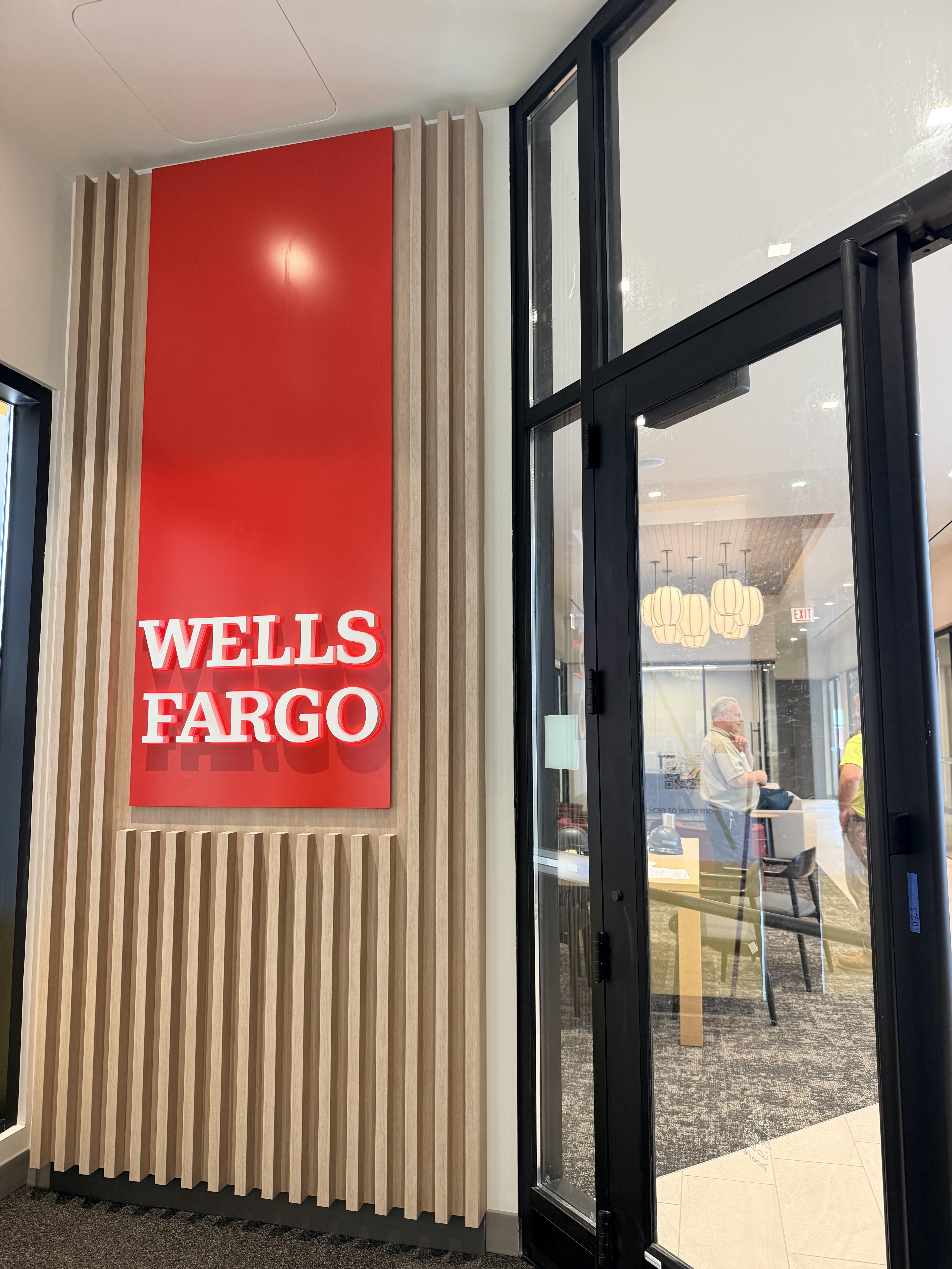 Wells Fargo Bronzeville interior electrical and lighting work by JAB Electrical Construction